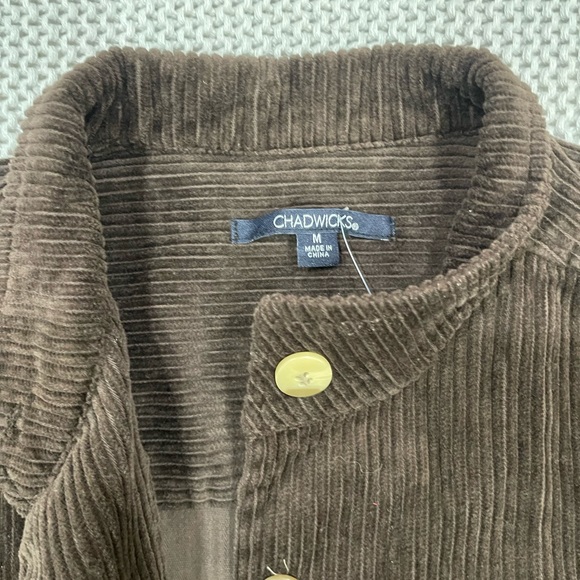LIKE NEW Brown Corduroy Button Up Top/Jacket - Picture 2 of 3